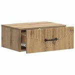 vidaXL Cabinet de chevet mural Chêne artisanal 49 x 34 5 x 20 cm