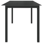 vidaXL Ensemble à manger de jardin 9 Pièces aluminium anthracite