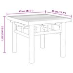 vidaXL Table basse 45x45x35 cm bambou