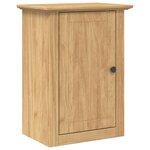 vidaXL Armoire murale de salle de bain avec stockage BODO Marron miel