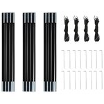 vidaXL Tente de camping pour 4 personnes Bleu marine/jaune