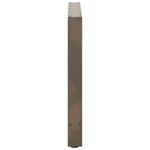 vidaXL Pieds de table à manger en acier naturel 2 pièces 100 x (72-73) cm Acier