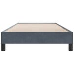 vidaXL Cadre de lit sans matelas gris foncé 80x210 cm velours