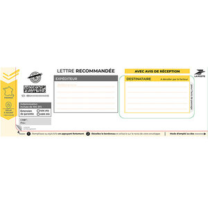 Boîte de 50 Recommandés avec Accusé de Réception