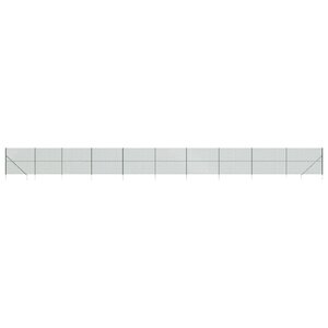 vidaXL Clôture à mailles losangées avec piquet d'ancrage vert 2 2x25 m