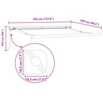 vidaXL Auvent Rétractable Manuel Gris Clair 350x250 cm