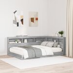 vidaXL Tête de lit de rangement Sonoma gris 120 cm Bois d'ingénierie