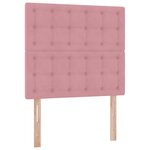 vidaXL Lit avec rangement et matelas Rose 90 x 200 cm Velours
