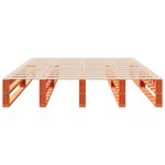 vidaXL Cadre de lit sans matelas cire marron 160x200cm bois pin massif