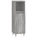 vidaXL Ensemble de meubles de salle de bain 3 Pièces Sonoma gris