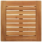 vidaXL Transat 3 Pièces Marron 200 x 60 x 88cm Bois d'acacia massif
