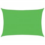 vidaXL Voile d'ombrage 160 g/m² Vert clair 5x6 m PEHD