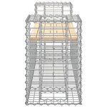 vidaXL Banc de jardin design gabion 183x41x60 5 cm bois massif de pin