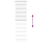 vidaXL Store zèbre blanc 45x100 cm largeur du tissu 40 9 cm polyester