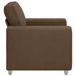 vidaXL Canapé avec coussin Marron 100 x 77 x 82 cm tissu