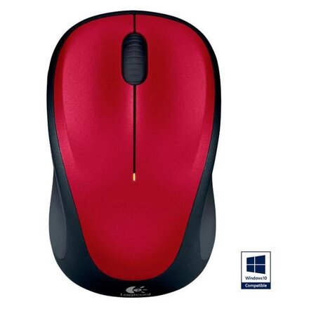 Logitech souris sans fil optique - m235 red