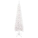 Vidaxl arbre de noël mince avec led blanc 240 cm