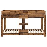 vidaXL Lit Superposé pour Enfants Bois ancien 90 x 200 cm