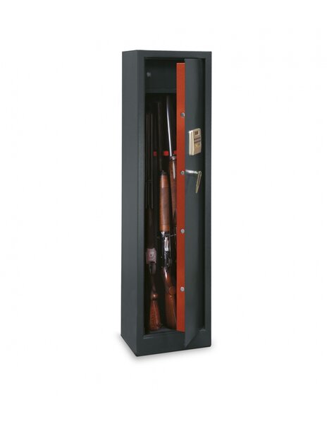 THIRARD - Armoire à fusils Monteria  fermeture électronique à code  4 pênes  capacité de 5 fusils - THIRARD