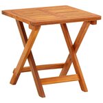 Vidaxl chaises longues 2 pièces avec table et coussins acacia solide