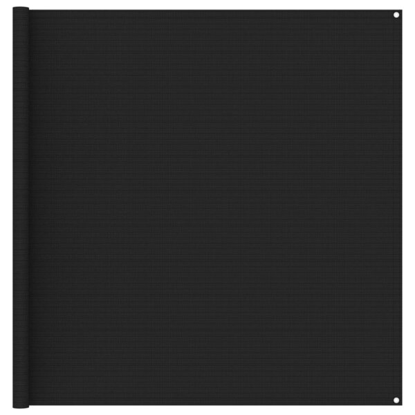 vidaXL Tapis de tente 200x400 cm Noir