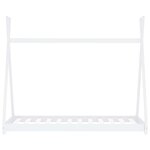 vidaXL Cadre de lit d'enfant Blanc Bois de pin massif 90 x 200 cm