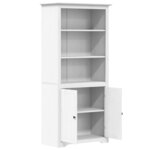vidaXL Bibliothèque BODO blanc 80 x 40 x 172 cm bois de pin massif