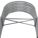 vidaXL Lit surélevé de jardin Acier enduit de poudre marron