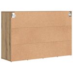 vidaXL Cabinet à chaussures avec étagère avec stockage chêne artisanal 103x30x51 cm