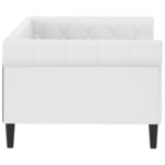 vidaXL Lit de jour sans matelas blanc 90x200 cm similicuir