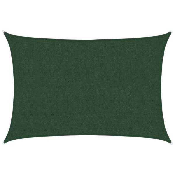 vidaXL Voile d'ombrage 160 g/m² Vert foncé 2 5x4 m PEHD