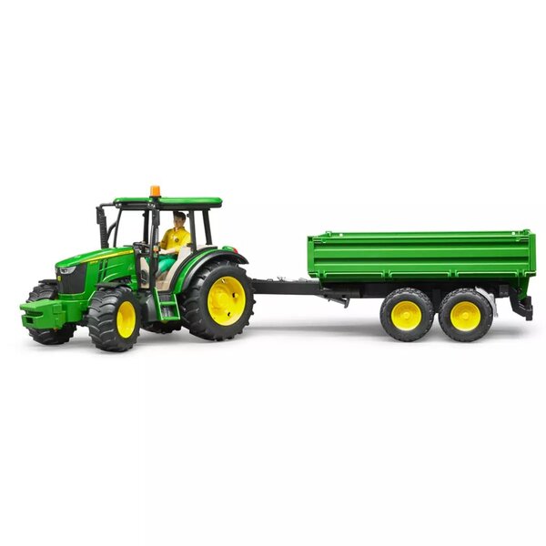 Bruder tracteur avec remorque john deere 5115m échelle 1:16