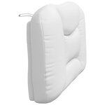 vidaXL Coussin de tête de lit blanc 100 cm similicuir