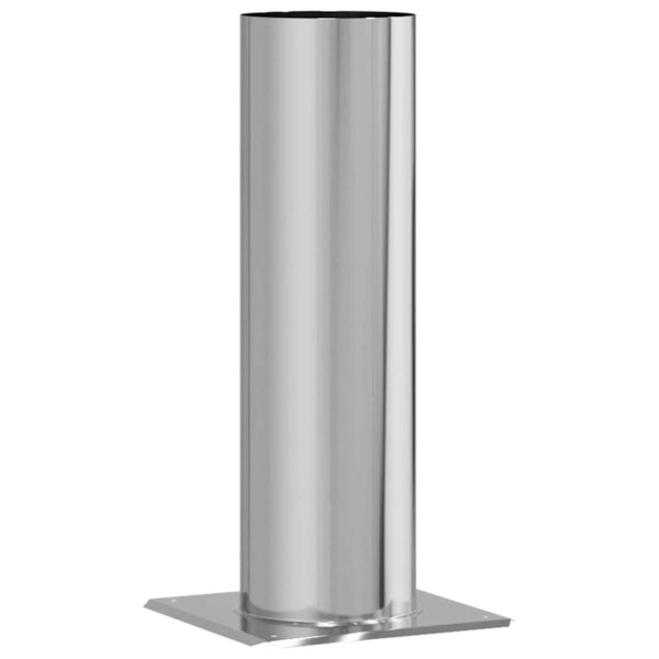 vidaXL Extension de Tête de Cheminée Argent 26 x 26 x 50 cm