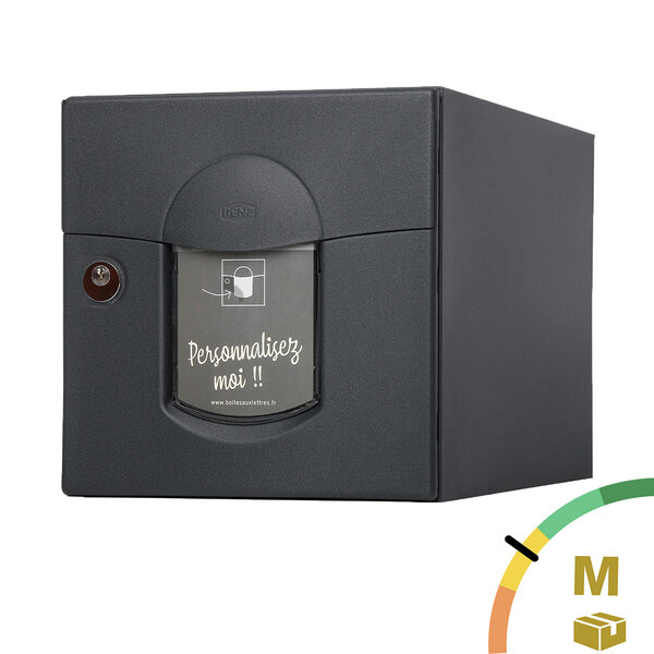 Boite aux lettres Soléa 1 porte Noir Sablé 2100 MS