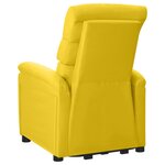 vidaXL Fauteuil jaune moutarde tissu