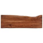 vidaXL Table console 115 x 35 x 76 cm Bois d'acacia massif et fer