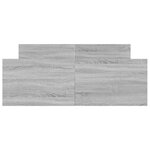 vidaXL Cadre de lit tête de lit et pied de lit sonoma gris 120x190 cm