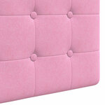 vidaXL Tête de lit suspendue Rose Tissu