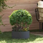vidaXL Cache-pot de jardin Anthracite 40 x 40 x 20 cm Acier