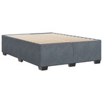 vidaXL Cadre de lit sans matelas gris foncé 160x200 cm velours