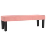 Banc banquette rose 100 x 30 x 30 cm velours 02_0010681