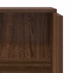 vidaXL Bureau de réception chêne brun 55x50x103 5 cm bois d'ingénierie
