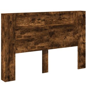vidaXL Tête de lit Chêne fumé 160 x 16 5 x 103 5 cm Bois d'ingénierie