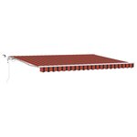 vidaXL Auvent rétractable Orange et marron 450 × 300 cm Polyester