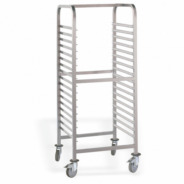 Chariot à glissières démontable 17 niveaux pour bacs gn 2/1 - pujadas -  - inox