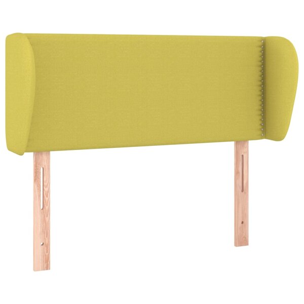 vidaXL Tête de lit avec oreilles Vert 83x23x78/88 cm Tissu