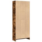 vidaXL Bibliothèque chêne fumé 60x24x143 cm bois d'ingénierie