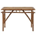 vidaXL Table de jardin pliable 115x50x75 cm Bambou