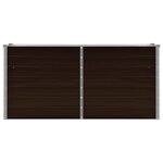 vidaXL Lit surélevé de jardin Marron 160x40x77 cm Acier galvanisé